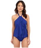 Lauren Ralph Lauren - Beach Club Hi-neck Flyway One-piece W/ Soft Cup