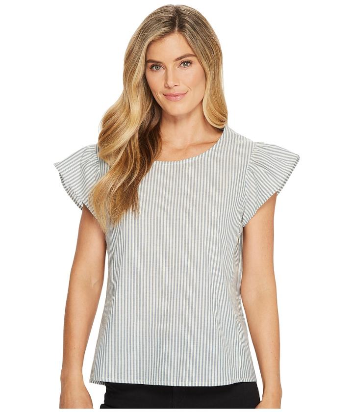 B Collection By Bobeau - Rae Ruffle Sleeve Top