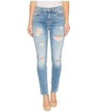 7 For All Mankind - The High Waist Skinny W/ Destory In Light Lafayette 2