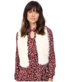 Jack By Bb Dakota - Galina Cropped Sherpa Vest