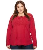 Lucky Brand - Plus Size Lace-up Bib Thermal