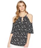Ellen Tracy - Crew Neck Top With Shirttail Hem