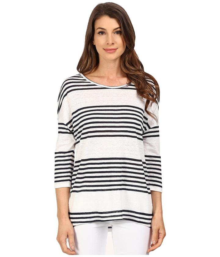 The Beginning Of - Jade Oversized Stripe Tee