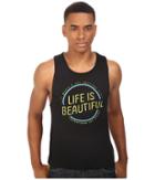 Life Is Beautiful - Circle Logo - Muscle Tank