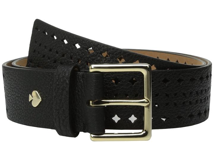 Kate Spade New York - 1 1/2 Shrunken Lantern Perforated Belt