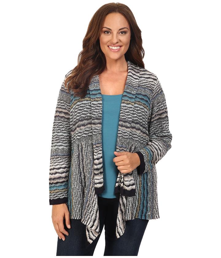 Nic+zoe - Plus Size Shaded Waves Cardy