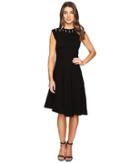 Catherine Catherine Malandrino - Sleeveless Cut Out Yoke Fit Flare