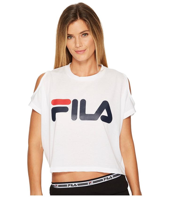 Fila - Nikki Crop Cold Shoulder Top