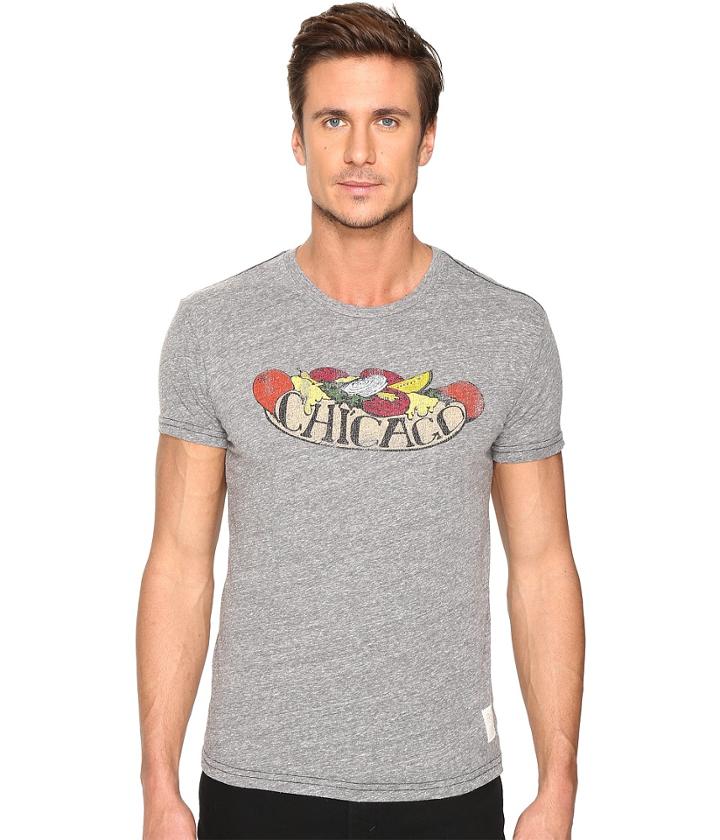 The Original Retro Brand - Chicago Hot Dog Short Sleeve Tri-blend Tee