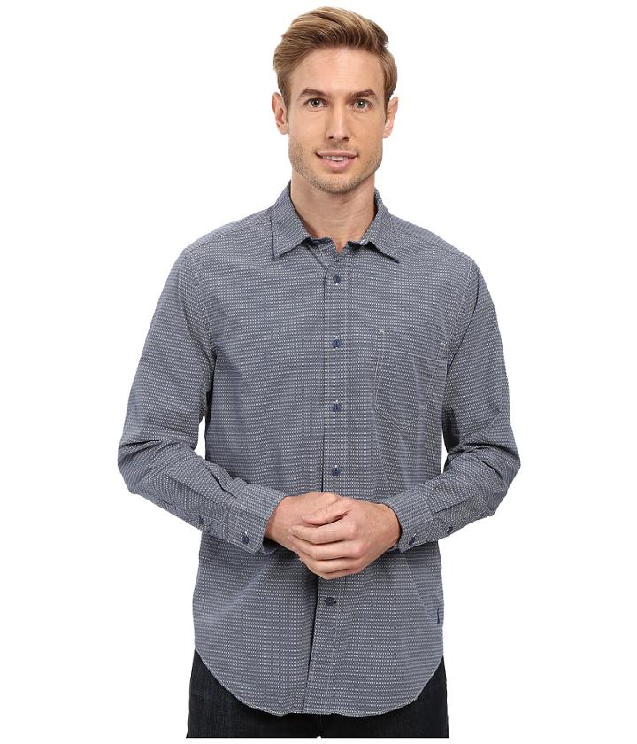 Nautica - Long Sleeve Printed Pocket Shirt
