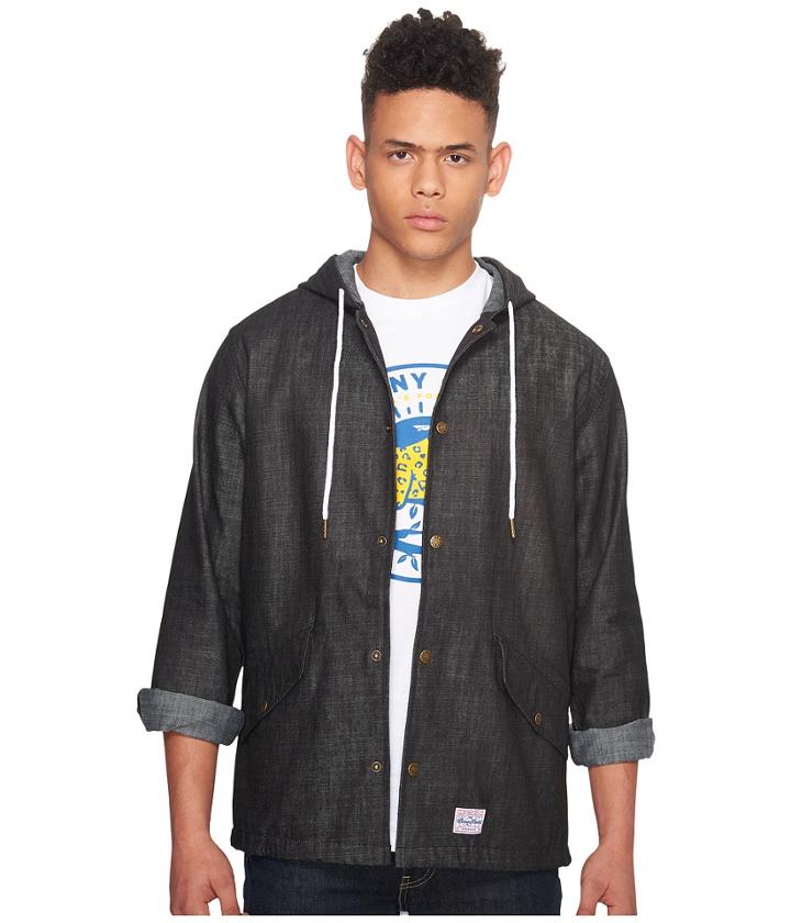 Benny Gold - Denim Stonewashed Hooded Parka