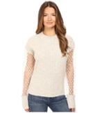 See By Chloe - Knit Pullover With Sheer Sleeves