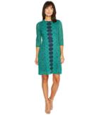 Christin Michaels - Josette Lace Dress With Front Detail