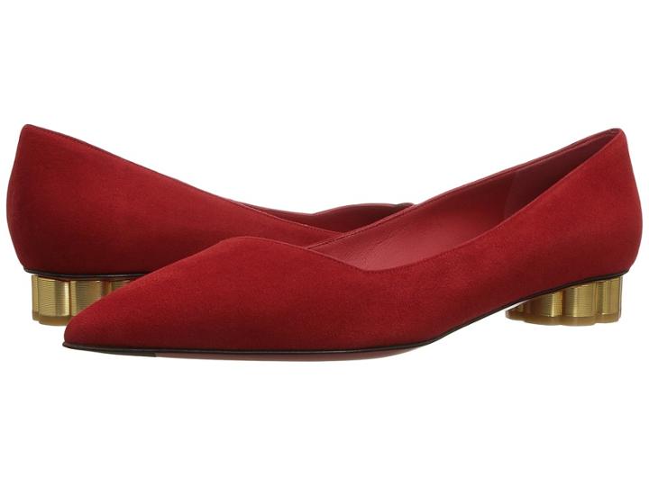 Salvatore Ferragamo - Suede Low-heel Pump