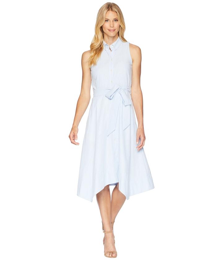 Tahari By Asl - Seersucker Shirtdress