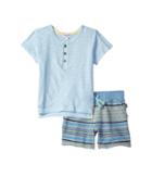 Splendid Littles - Color Blocked Tee With Striped Shorts
