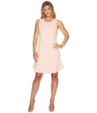 Ivanka Trump - Sleeveless Scuba Crepe Mesh Lace Dress