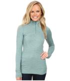 The North Face - Long Sleeve Go Seamless Wool 1/4 Zip