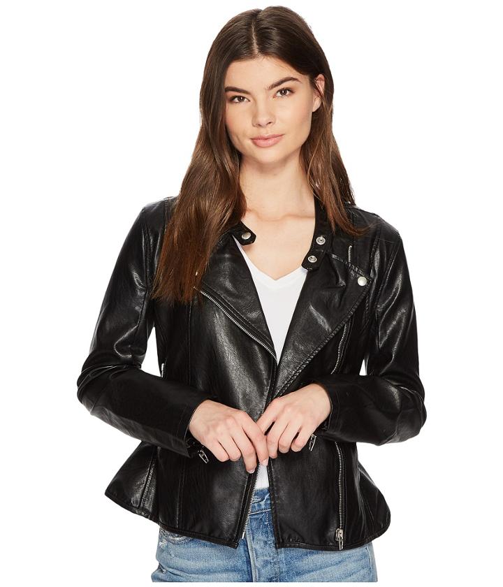 Blank Nyc - Ruffle Vegan Leather Jacket In Ruffle My Feather