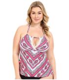 Becca By Rebecca Virtue - Plus Size Secret Garden Tankini Top