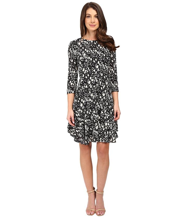 Donna Morgan - 3/4 Sleeve A-line Dress