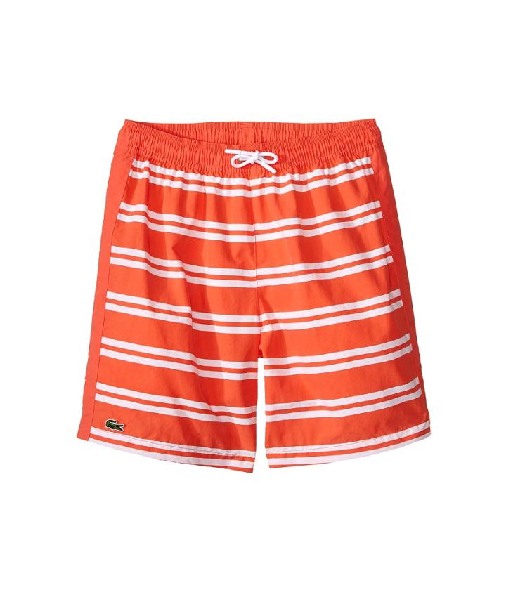 Lacoste Kids - Striped Swim Shorts