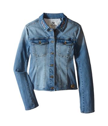 Ikks - Denim Jacket With Large Stones Embroidered Detail