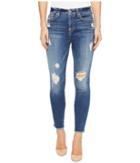 7 For All Mankind - High Waisted Ankle Skinny W/ Release Hem In Serratoga Bay