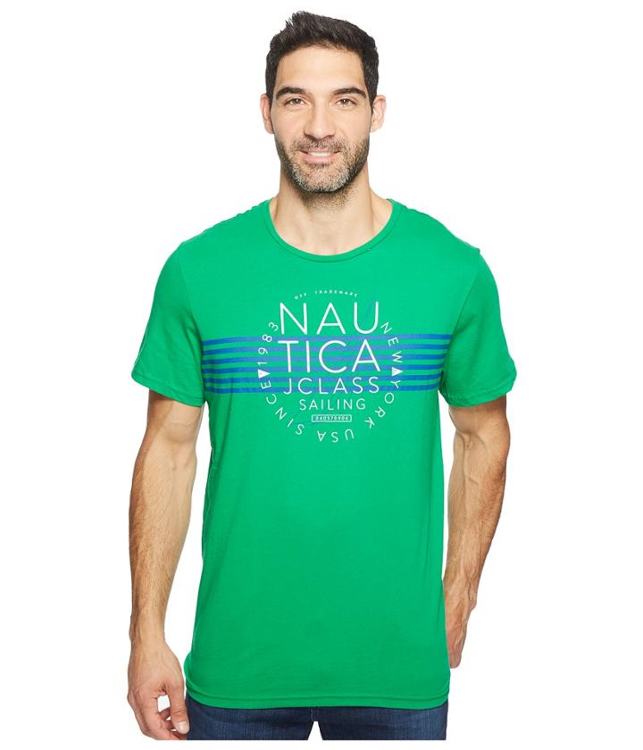 Nautica - Short Sleeve Stripe J-class Crew