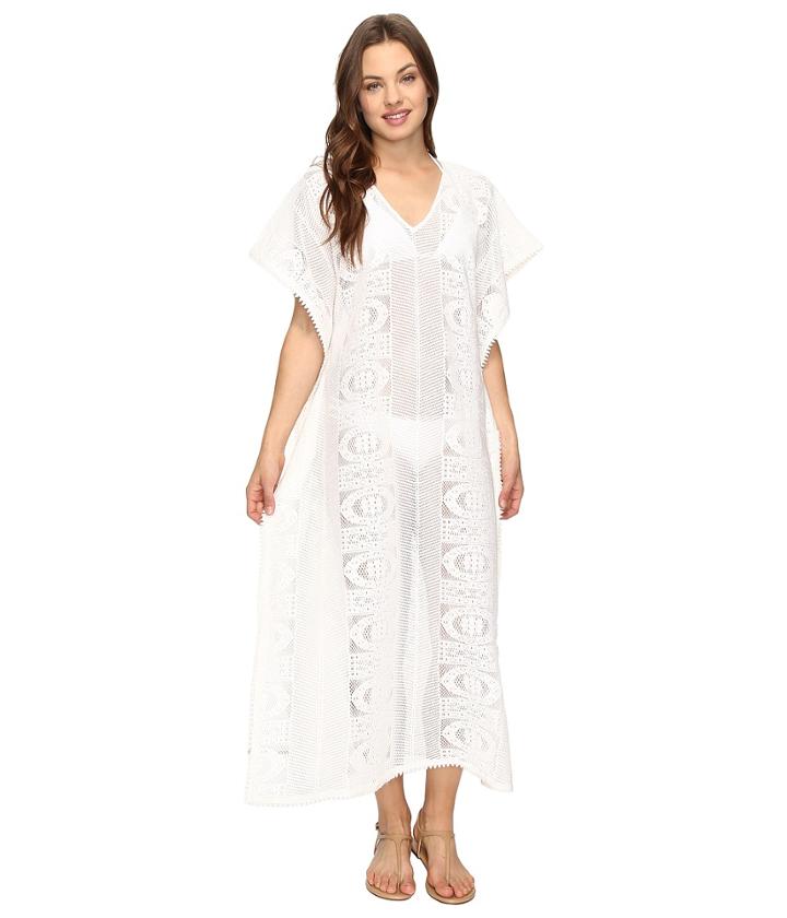 Seafolly - Floral Lace Maxi Kaftan Cover-up