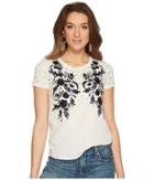 Lucky Brand - Embroidered Sequin Tee