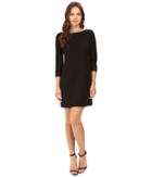 Vince Camuto - 3/4 Sleeve Shift Dress With Embellished Cuffs
