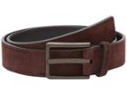 Calvin Klein 35mm Stitched Suede W/ Logo Buckle
