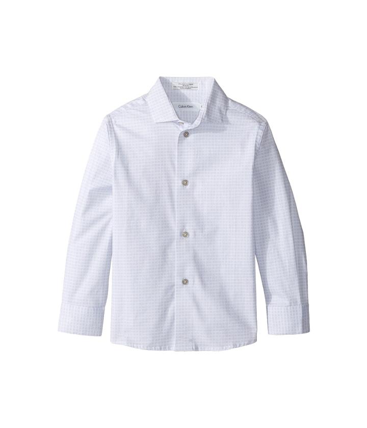 Calvin Klein Kids - Long Sleeve Square Dot Print Shirt