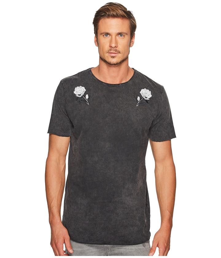 Nana Judy - Sundance T-shirt With Monochrome Rose Embroidery Detail