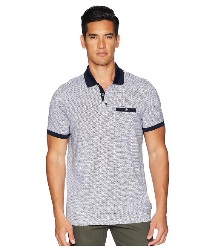 Ted Baker - Sloughi Short Sleeve Geo Print Polo