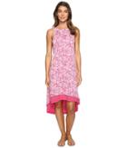 Mod-o-doc - Wildflower Burnout Jersey Double Layer Tank Dress