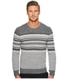Original Penguin - Long Sleeve Engineered Fair Isle Holiday Crew Sweater