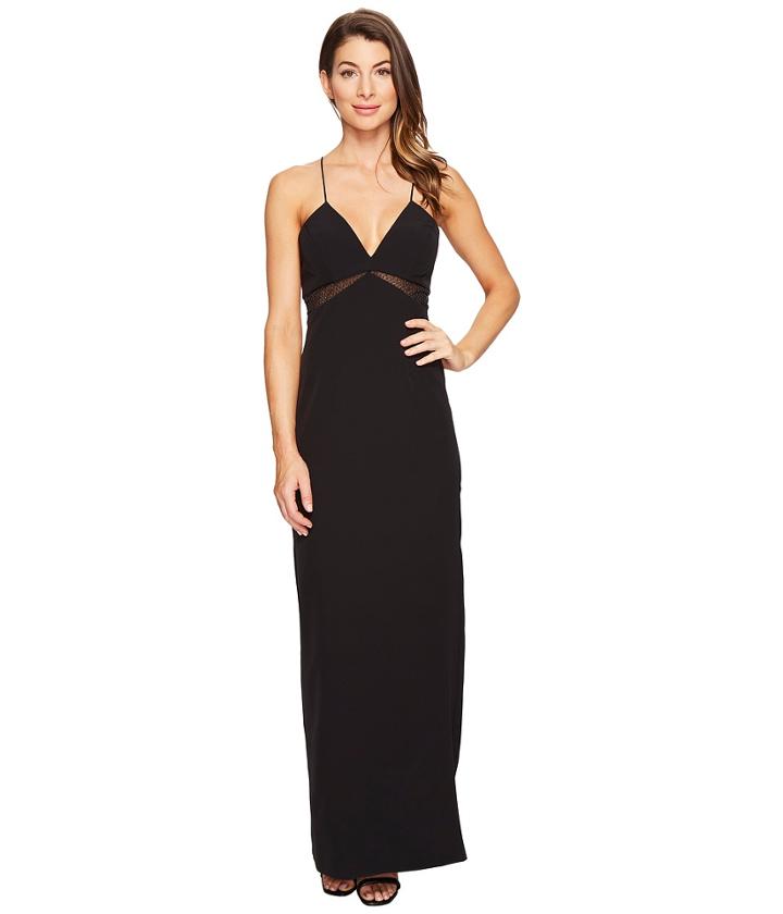Aidan Mattox - Spaghetti Strap Crepe Gown