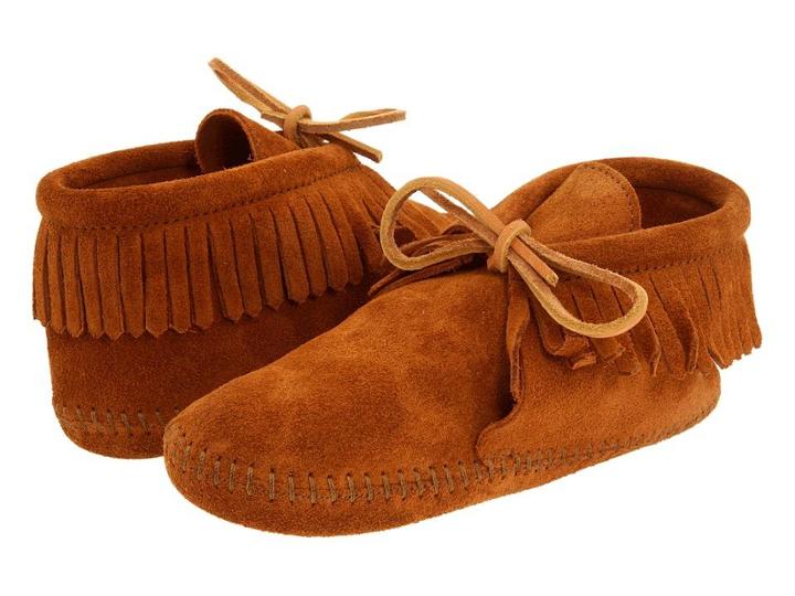 Minnetonka Kids Classic Fringed Boot Softsole