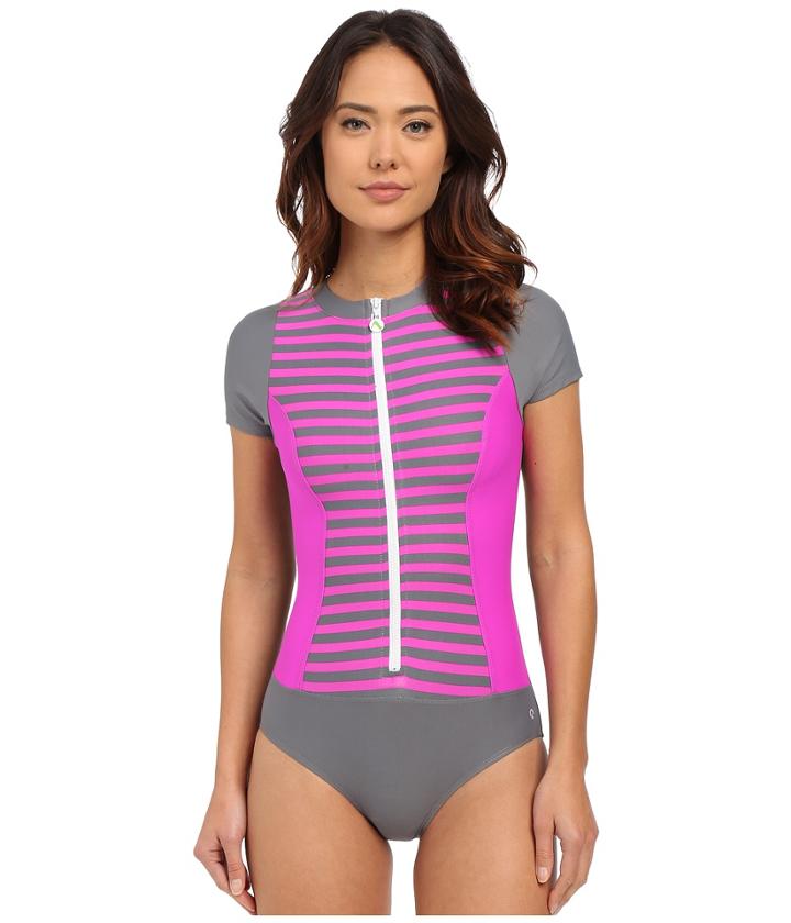 Next By Athena - Barre To Beach Malibu Zip One-piece