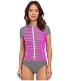 Next By Athena - Barre To Beach Malibu Zip One-piece