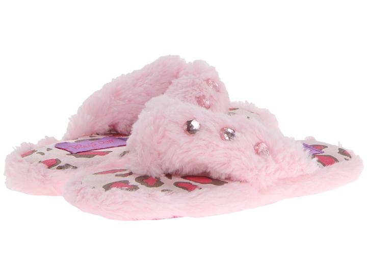 M&amp;f Western Kids - Furry Flip Flop Slippers