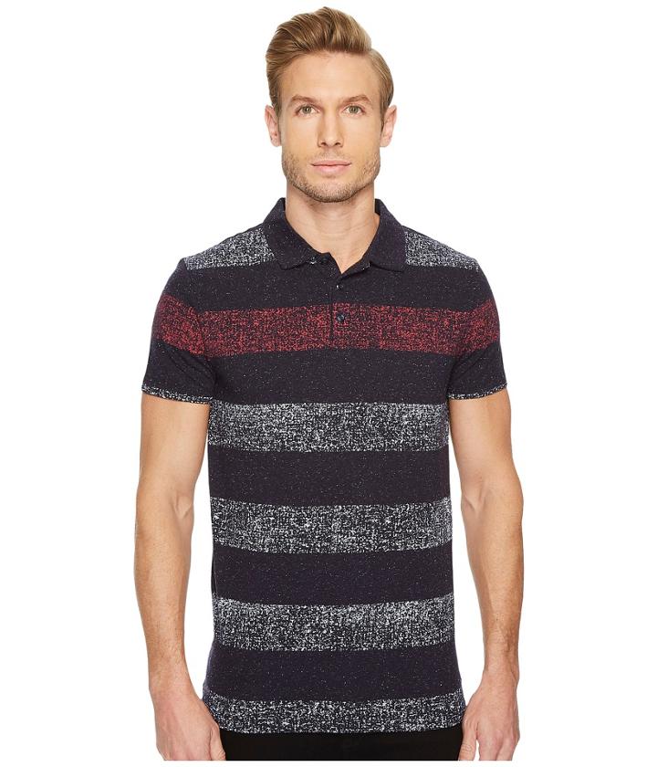 Boss Orange - Heather Block Stripe Polo Shirt
