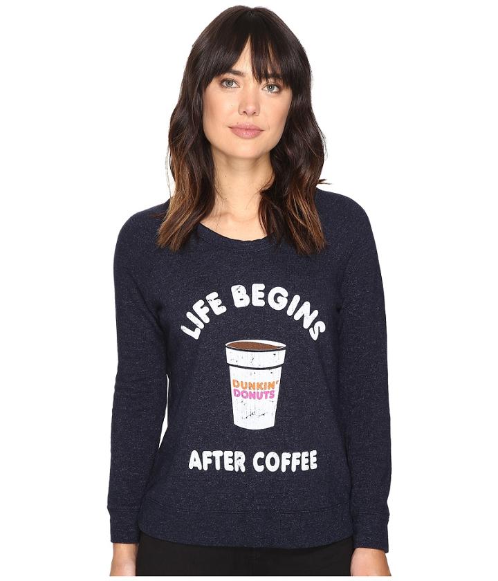 The Original Retro Brand - Dunkin Life/coffee Perfect Cozy Sweatshirt