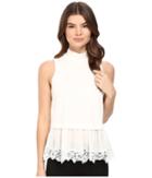 Rebecca Taylor - Terry Top With Lace