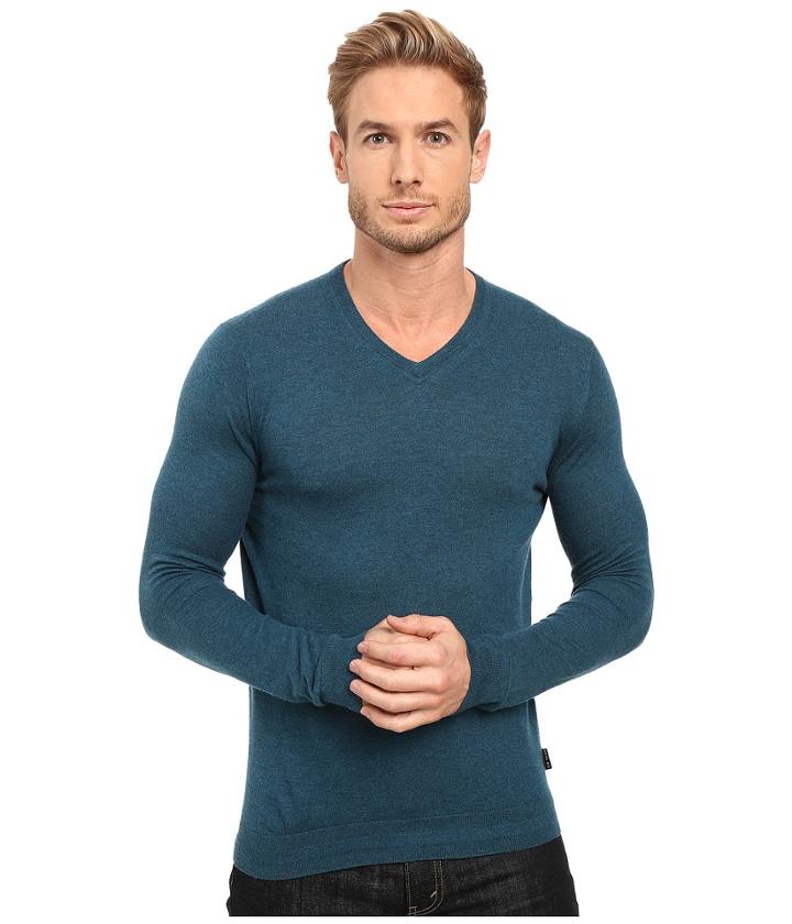 Ted Baker - Cashguy Long Sleeve Cashmere Blend V-neck