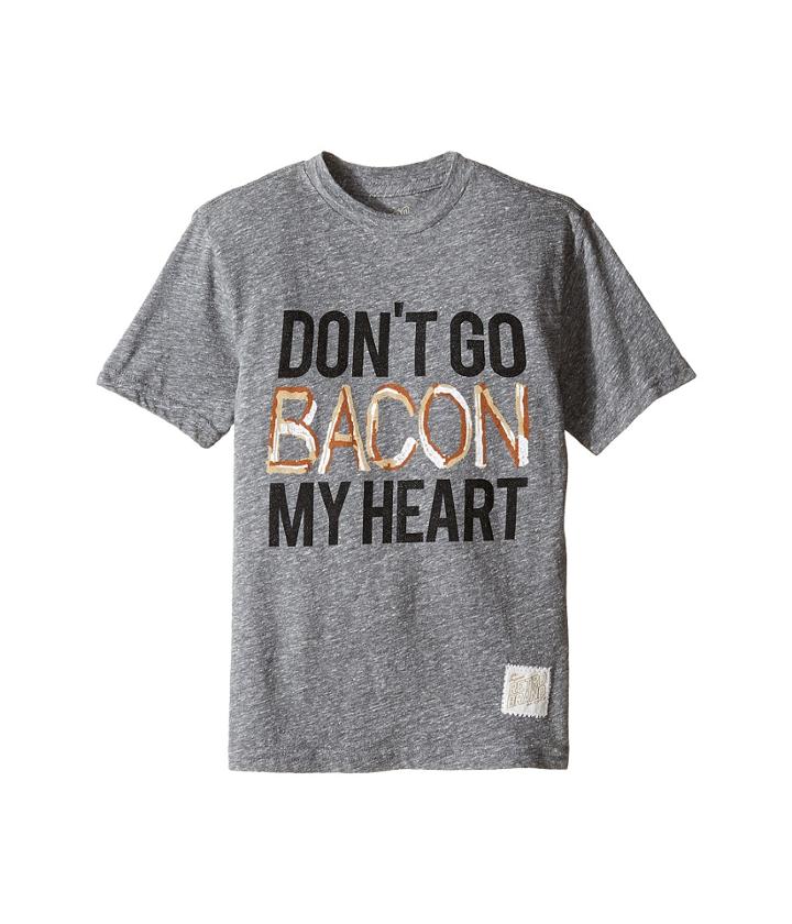 The Original Retro Brand Kids - Don't Go Bacon My Heart Short Sleeve Tri-blend Tee