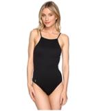 Polo Ralph Lauren - Safari Solids High Neck Laced Back One-piece