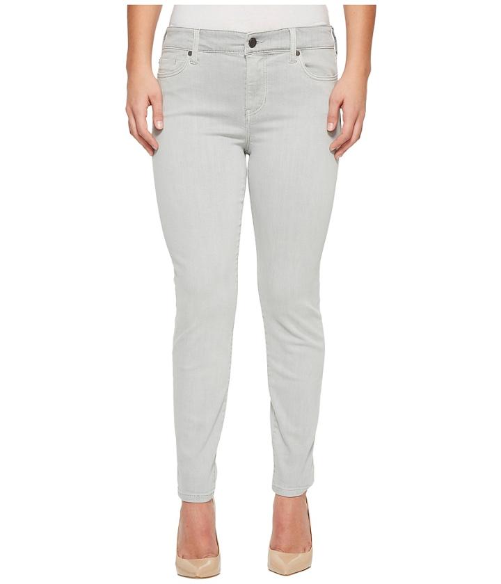 Liverpool - Petite Penny Ankle Skinny In Slub Stretch Twill In Fossile Grey